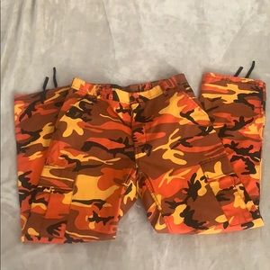 Men’s fashion camouflage pants- orange